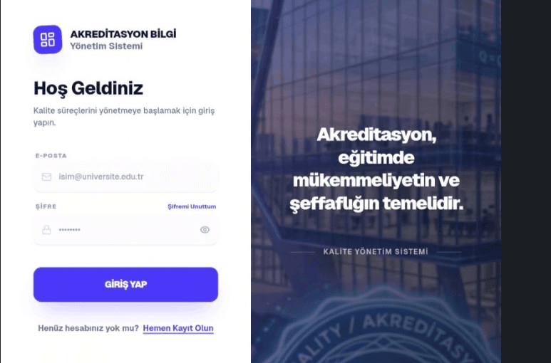 ESOGÜ ABYS Akreditasyon Sistemi